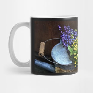 Blue and Yellow Flowers Mug